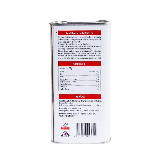 Picture of Vitacare Sunflower Oil 2 Ltr Tin