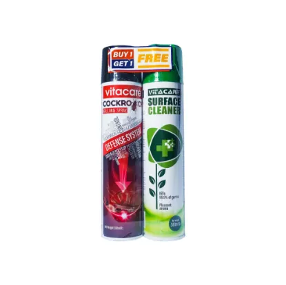 Picture of Vitacare Cockroach Spray 300 ML Can Free Surface Cleaner