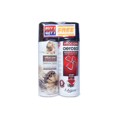 Picture of Vitacare Aerosol Mosquito Killer 200 ml With Bakhoor Air Freshener 200 ml